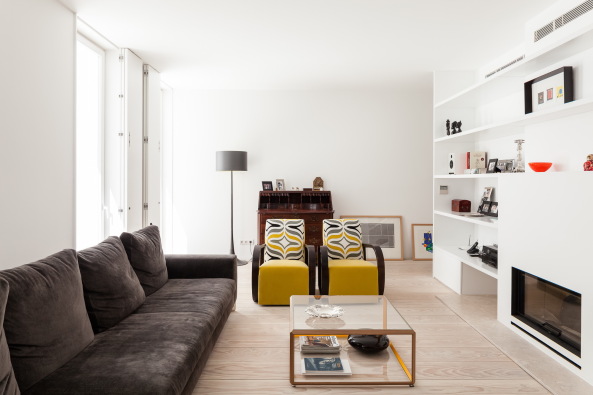 Umbau, Lissabon, Rato, Portugal, CHP Arqiteqtos, Portugal, Blockrandbebauung, Historisch, Renovierung, refurbishment, different groundplans, house, Wohnhaus