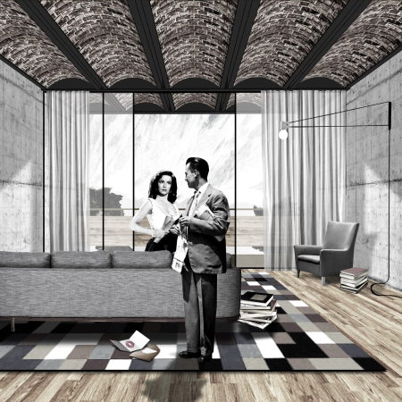 apartments, middle class, Mexico, Mexiko Stadt, Dellekamp, roof terrasse, concrete, wood, glass, balcony, Balkon, Dachterrasse,Beton, Glas, Holz, Ziegelsteindecke, Benito Juarez Borough, Viertel Benito Juarez