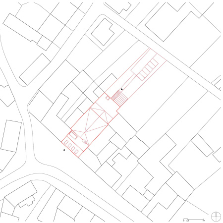 Schwarzenbach, Spitzdach, pointed roof, Satteldach, gabled roof, Erika Fuchs, translator, Donald Duck, Walt Disney, Dominik Burkard, Karlsruhe, Gauben, weier Putz,  Comic-Museum, Alststadt, Traufe, dormer window