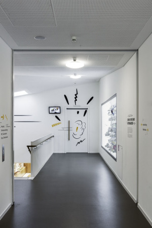 Schwarzenbach, Spitzdach, pointed roof, Satteldach, gabled roof, Erika Fuchs, translator, Donald Duck, Walt Disney, Dominik Burkard, Karlsruhe, Gauben, weier Putz,  Comic-Museum, Alststadt, Traufe, dormer window