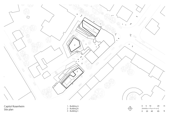 Behnisch Architekten, Wohnungsbau, Rosenheim, Wohnen und Gewerbe, Capitol