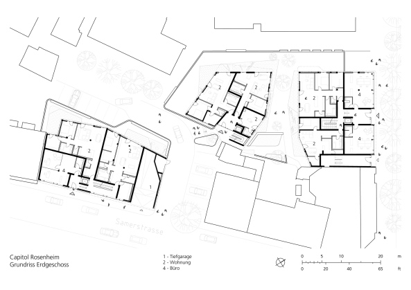 Behnisch Architekten, Wohnungsbau, Rosenheim, Wohnen und Gewerbe, Capitol