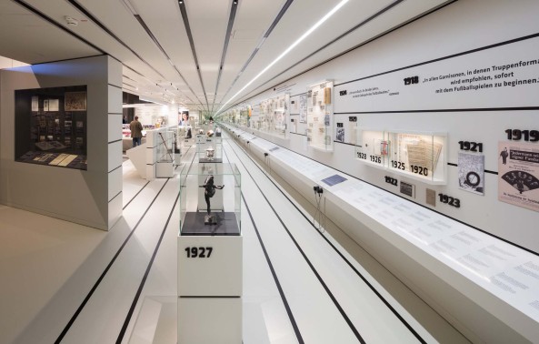 Fuballmuseum, DFB, Neubau, Dortumund, HPP Architekten, Hentrich-Petschnigg & Partner, skulptural, Skulptur, Wettbewerb, Einweihung, 2015, Blech, Metallfassade, Landmarke, Fertigstellung, Museumskonzept, Ausstellung, BVB, Hauptbahnhof,  Dortmunder U, Konzerthaus Dortmund,