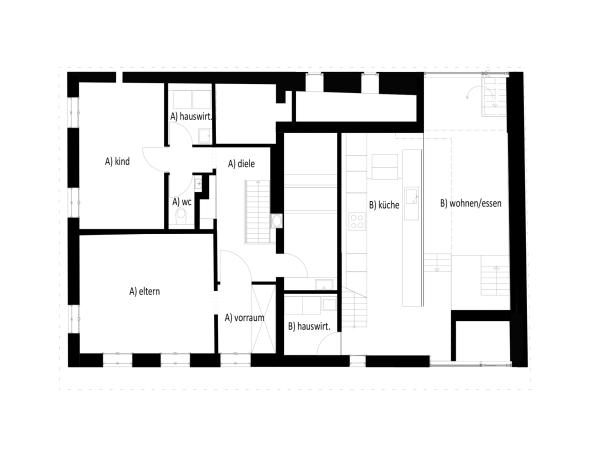 Stefan F. Hglmaier, Peter Haimerl, Umbau, Bauernhof, Beton, Holz, Ausbau, Umnutzung, Rennovierung, Sanierung, concrete, wood, Wohntrakt, housing, rennovation, Edward Beierle, Stadel, Stockerweg 11, Alt-Riem, Denkmalschutz, Stallung, Bauernhaus,