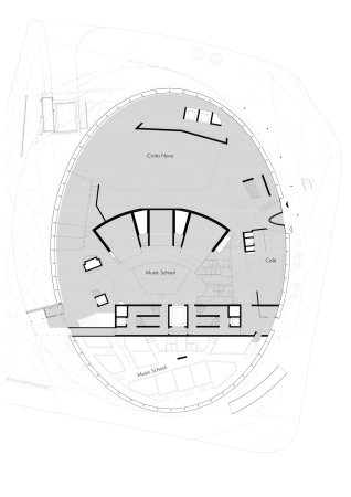 Volker Giencke, Konzerthaus, Konzertsaal, Musiksaal, Lettland, Liepaja, Kulturzentrum, Glassfassade, Musik, Experimentierbhne, Probenraum, Musikclub