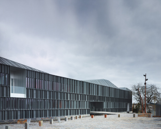 Healthcare Center, Nozay, a+ samueldelmas, Frankreich, Schiefer, Zink, Klinik, rztezentrum, Praxis