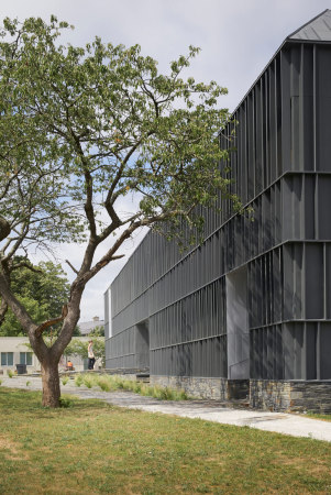 Healthcare Center, Nozay, a+ samueldelmas, Frankreich, Schiefer, Zink, Klinik, rztezentrum, Praxis