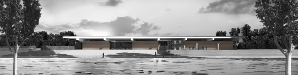 Museum, Narbonne, Neubau, Baubeginn, 2015, Wettbewerb 2012, Foster Partner, France, rmische Ruinen, Rome, Roma, rmisch, Riegel, Flachbau, Regal, Muse de la Romanite, rmische Kolonie, France, Frankreich, Muse de la Romanit Narbonne, MuRNA, Rgion Languedoc Roussillon, rmische Artefakte, Adrien Gardre, Hafenstadt, Sdfrankreich, port city, roof