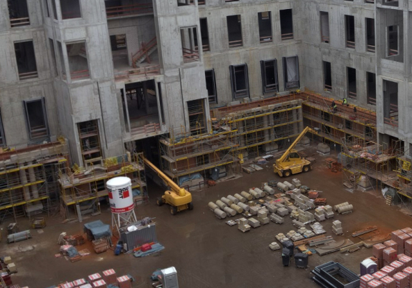 reconstruction, Rekonstruktion, Schloss, Berliner Schloss, Manfred Rettich, Fassade, facade, brickstone, Klinker, Spende, donation, Brgerwille, Humboldtforum, Stiftung, foundation, historical reconstruction, historicism