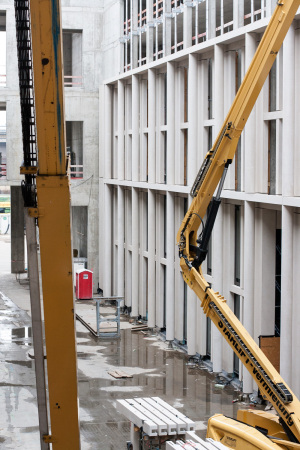 reconstruction, Rekonstruktion, Schloss, Berliner Schloss, Manfred Rettich, Fassade, facade, brickstone, Klinker, Spende, donation, Brgerwille, Humboldtforum, Stiftung, foundation, historical reconstruction, historicism