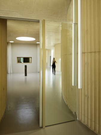 Krematorium, crematorium, ceremony hall, landscaping, Parkanlage, circle, Kreis, symbolic, Symbol, symbolisch, mourning, Trauer, Death, Tod, France, Frankreich, PLAN01