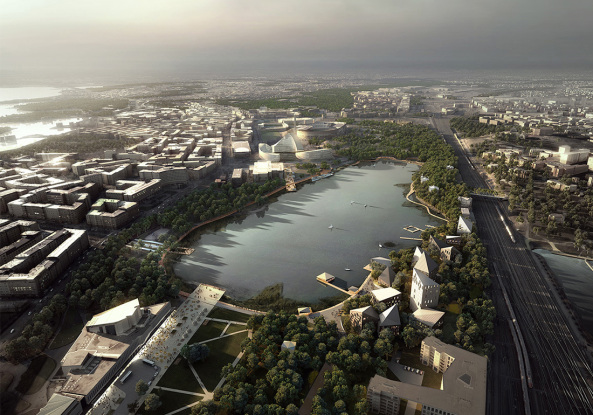 Tl-Bucht, Park, N2, Lundn, COBE, Helsinki, Vorschlag, Stdtebau, Indsutrie, revitalisierung, revitalisation, urban change