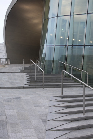 Glas, Beton, Umbau, UNStudio, Amsterdam, B+B Bureau, Arup, Bahnhof, Transit, Rampe, concrete, central, station, transit zone, Arnhem, plattforms, train, Gleis, geschwungen, swinging form