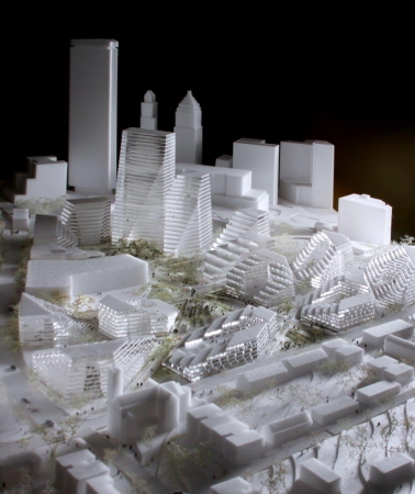 BIG; Bjarke Ingels Group; West 8; Atelier Ten; Masterplan; Pittsburgh; Penguins; Lower Hill District; USA; Pennsylvania