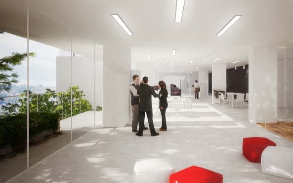 Turm mit Zedern; Stefano Boeri; Boeri Studio; Lausanne; Vertikaler Wald; Zedern; Eichen; Ahorn; Wohnhochhaus; Wohnturm; Neubau; Chavannes-prs-Renens;