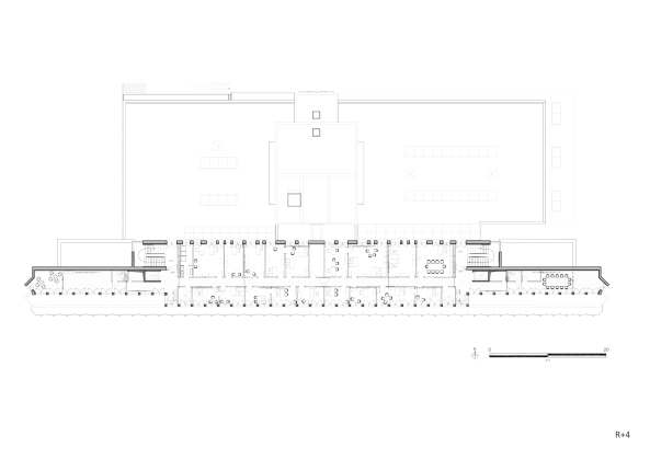 Sanatorium, Rationalismus, Mauerwerk, Riegel, f�nf Stockwerke, Architekturausbildung, Umbau, transformation, Du Besset-Lyon, Clermont Ferrand, Frankreich, ateliers, Sun, shadow, mirror, facade, steel structure