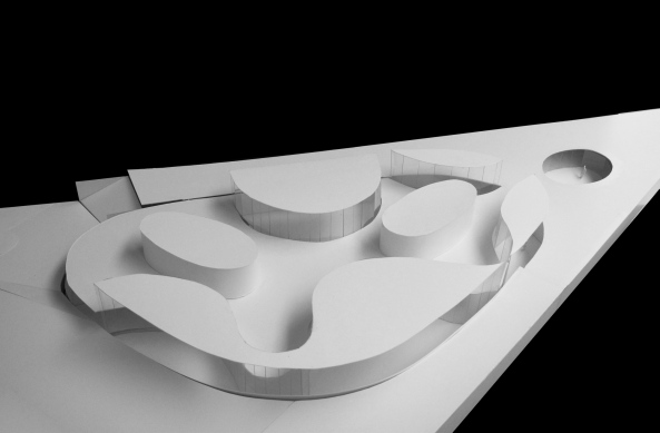 CorTen steel, Cortenstahl, Kortenstahl, Tham & Videgard, Architekturhochschule, schwingende Wnde, Curved walls, deep floor, tiefer Grundriss, Fenster, flow, im Fluss, School of Architecture, Stockholm, Royal Institute