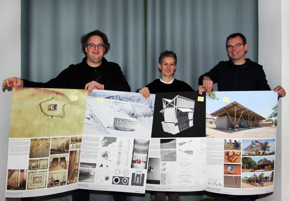 Die Juroren 2015: Jan Kampshoff (modulorbeat, Mnster), Michaela Boguhn (Redaktion BauNetz Wissen) und Benedikt Schulz (Schulz und Schulz Architekten, Leipzig)