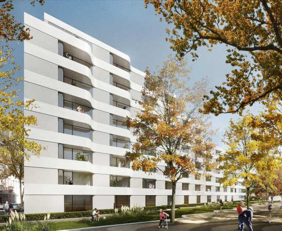 Berlin, Germany, Briesestrae, Neubau, Wohnungsbau, Neuklln, Hipster, architecture, preis, prize, first prize, gewinner, Sieger, Preisverleihung, Wohnungen, Luxus, Stadt und Land, Kienitzer Strae, winner, housing, co-op, building, concrete, Fassade, Torsten Krger, Raumzeit Architekten, AllesWirdGut Architektur, Spengler-Wiescholek Architekten, el:ch Landschaftsarchitekten, Axthelm Rolvien mit Holzwarth Landschaftsarchitektu