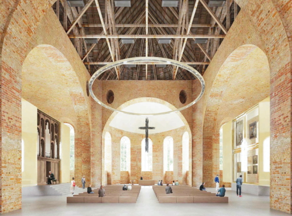 Sanierung, Barock, Backstein, Parochialkirche, Wettbewerb, Innengestaltung, interior, Kuehn Malvezzi, Knerer Lang,  brickstone, baroque, Berlin