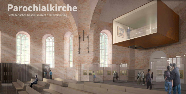 Sanierung, Barock, Backstein, Parochialkirche, Wettbewerb, Innengestaltung, interior, Kuehn Malvezzi, Knerer Lang,  brickstone, baroque, Berlin