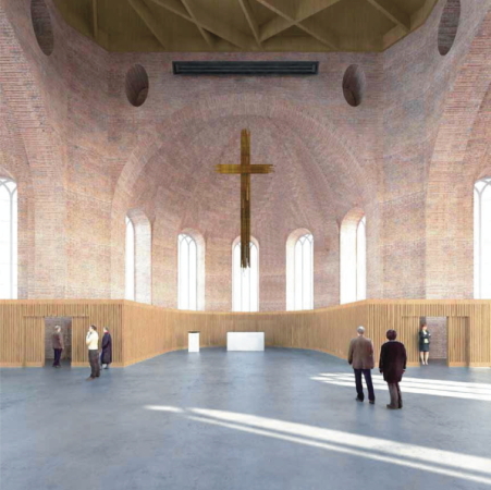 Sanierung, Barock, Backstein, Parochialkirche, Wettbewerb, Innengestaltung, interior, Kuehn Malvezzi, Knerer Lang,  brickstone, baroque, Berlin