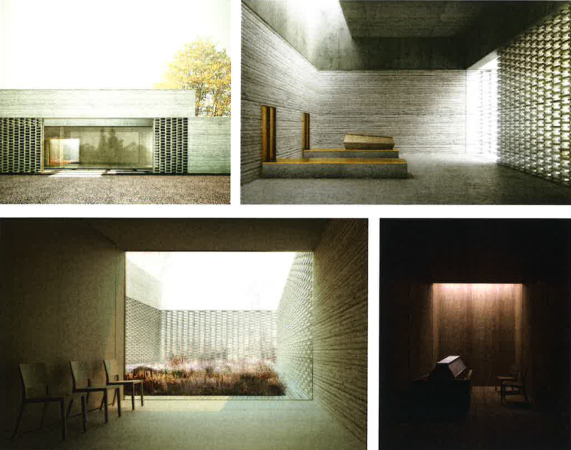 Krematorium, Wettbewerb, entschieden, Thun, Neubau, Preis, Gewinner, Friedhof, Schweiz, Cemetery, architecture, Architektur, Barozzi Veiga, Felgendreher Olfs K�chling, Sarg, S�rge, Glauben, verbrennen, Urnengrab, competition, Friedhof Schoren, Markus Schietsch Architekten, Baumbestand, Bern, Berner Voralpen, BUBE, Pola, beerdigen