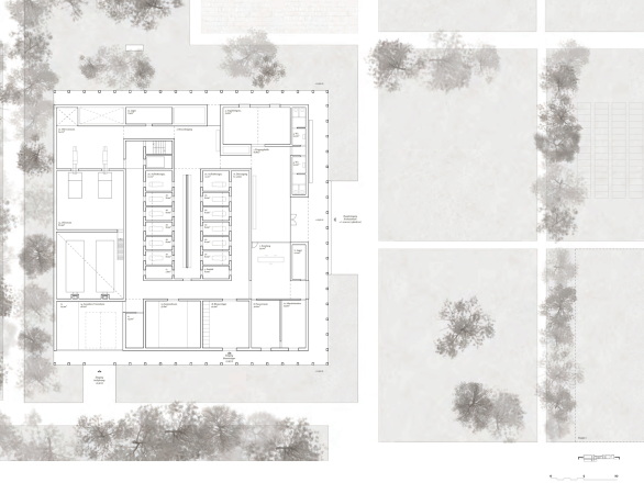 Krematorium, Wettbewerb, entschieden, Thun, Neubau, Preis, Gewinner, Friedhof, Schweiz, Cemetery, architecture, Architektur, Barozzi Veiga, Felgendreher Olfs K�chling, Sarg, S�rge, Glauben, verbrennen, Urnengrab, competition, Friedhof Schoren, Markus Schietsch Architekten, Baumbestand, Bern, Berner Voralpen, BUBE, Pola, beerdigen