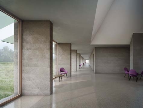 Krematorium, Wettbewerb, entschieden, Thun, Neubau, Preis, Gewinner, Friedhof, Schweiz, Cemetery, architecture, Architektur, Barozzi Veiga, Felgendreher Olfs K�chling, Sarg, S�rge, Glauben, verbrennen, Urnengrab, competition, Friedhof Schoren, Markus Schietsch Architekten, Baumbestand, Bern, Berner Voralpen, BUBE, Pola, beerdigen