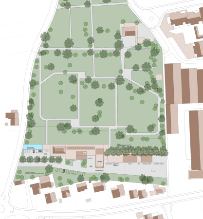 Krematorium, Wettbewerb, entschieden, Thun, Neubau, Preis, Gewinner, Friedhof, Schweiz, Cemetery, architecture, Architektur, Barozzi Veiga, Felgendreher Olfs K�chling, Sarg, S�rge, Glauben, verbrennen, Urnengrab, competition, Friedhof Schoren, Markus Schietsch Architekten, Baumbestand, Bern, Berner Voralpen, BUBE, Pola, beerdigen