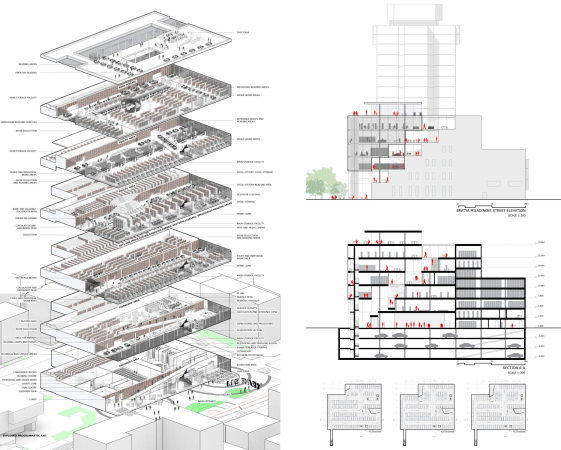 Wettbewerb, Neubau, competition, Sieger, 1. Preis, entschieden, Varna, Warna, Sofia, Bulgarien, Bulgaria, Bratya Miladinovi, Library, B�cher, Lesen, Neubau, new building, storage, archive, reading, Stewart Hollenstein, PLUSR Chitecture, Architects for Urbanity, Spatial practice, I/O, Gewinner, Preistr�ger, Europa, Europe, Schwarzes Meer, Ostblock, Osteuopa, Zentraleuropa