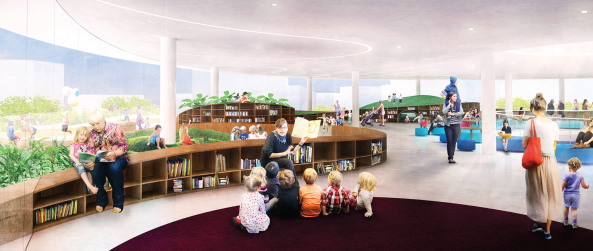 Wettbewerb, Neubau, competition, Sieger, 1. Preis, entschieden, Varna, Warna, Sofia, Bulgarien, Bulgaria, Bratya Miladinovi, Library, B�cher, Lesen, Neubau, new building, storage, archive, reading, Stewart Hollenstein, PLUSR Chitecture, Architects for Urbanity, Spatial practice, I/O, Gewinner, Preistr�ger, Europa, Europe, Schwarzes Meer, Ostblock, Osteuopa, Zentraleuropa