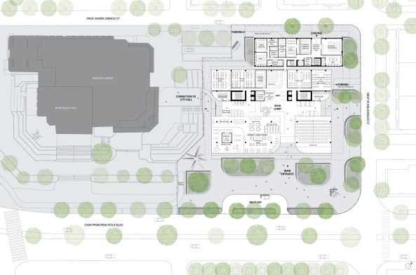 Wettbewerb, Neubau, competition, Sieger, 1. Preis, entschieden, Varna, Warna, Sofia, Bulgarien, Bulgaria, Bratya Miladinovi, Library, B�cher, Lesen, Neubau, new building, storage, archive, reading, Stewart Hollenstein, PLUSR Chitecture, Architects for Urbanity, Spatial practice, I/O, Gewinner, Preistr�ger, Europa, Europe, Schwarzes Meer, Ostblock, Osteuopa, Zentraleuropa