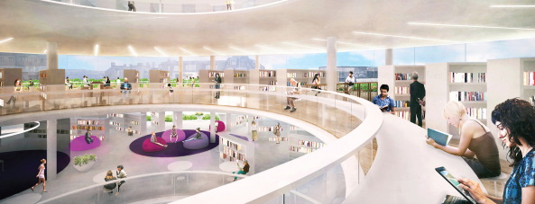 Wettbewerb, Neubau, competition, Sieger, 1. Preis, entschieden, Varna, Warna, Sofia, Bulgarien, Bulgaria, Bratya Miladinovi, Library, B�cher, Lesen, Neubau, new building, storage, archive, reading, Stewart Hollenstein, PLUSR Chitecture, Architects for Urbanity, Spatial practice, I/O, Gewinner, Preistr�ger, Europa, Europe, Schwarzes Meer, Ostblock, Osteuopa, Zentraleuropa