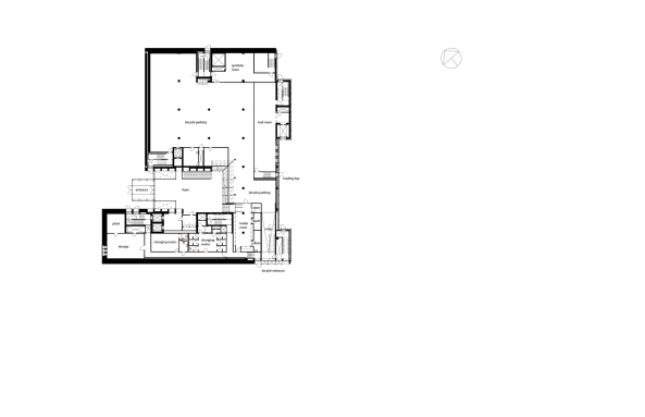 C.F. M�ller Architects, B�rogeb�ude, Neubau, Verwaltung, Superblock, Hochhaus, T�rme, corporate headquarters, HQ, Aarhus, C.F. M�ller Landscape, COWI, Vero Moda, Jack & Jones, Bestseller, fashion group, 400 bicycles, Fahrradtiefgarage, Fahrrad, B�ro, Grundriss, Modekonzern, Konzern, car park, Naturstein, Fassade, stone, 2015, indoor plaza, nachhaltig, energetisch, saving, enery, Denmark, danisk, D�nemark