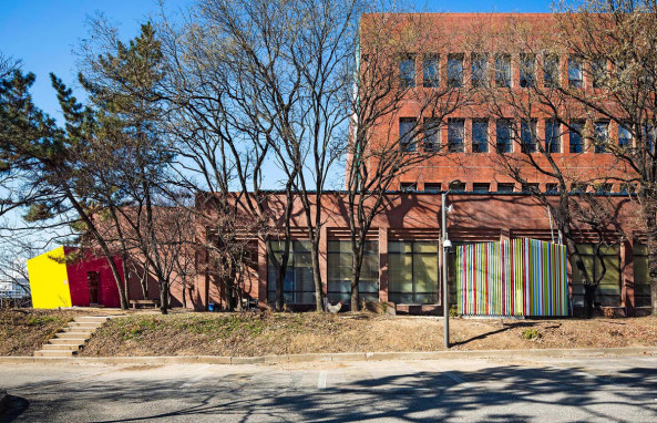 Mobile Bibliothek, Seoul, ArchiWorkshop, Seoul Innovation Park, Pavillon, temporre Bauten, kleine Bauten, Membran