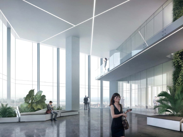 HENN, Hochhaus, 2016, 2015, Neubau, Wettbewerb, Glasfassade, Gewinner, 1. Preis, Software Unternehmen, Kingdee, China, Shenzhen, Henn Architekten, Peking, Beijing, highrise, Turm, Brogebude, office tower, 2017, 44 Stockwerke, Geschosse, international competition, 199 meters high, big