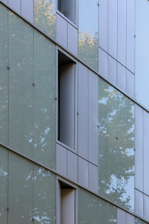 Boulevard de la Villette, 10. Arrondissement, Paris, InSpace Architecture, Sozialwohnungsbau, SIEMP, Mutter Kind F�rsorgezentrum, Geb�udeensemble,  F�rsorgezentrum, Wohnungsbau, Baunetz, Architektur