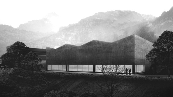 Erweiterung Sportzentrum Kerenzerberg, Burkard Meyer und Vogt gewinnen Wettbewerb in Zrich, Wettbewerbsergebnisse, Baunetz, Baunetz-Meldungen, Architektur in der Schweiz, Boris Brunner, Daniel Niggli, Luca Selva, David Vogt, Burkard Meyer Architekten, Vogt Landschaftsarchitekten, E2A Architekten, : mlzd Architekten aus Biel, Adrian Streich Architekten, pool Architekten, Dreifachturnhalle, Turnhalle, Sporthalle, Sichtbeton, Beton,