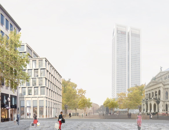 Wettbewerb, Opernplatz, Frankfurt am Main, Neubau, Ersatzbau, Natrustein, Staab Architekten, Baumschlager Eberle, Ferdinand Heide, Allmann Sattler Wappner, 2016, competition, architecture, Stadthaus, Wettbewerb, Ergebnis, 1. Preis, 2. Preis, 3. Preis, Anerkennung, Gewinner, Allianz Real Estate, ANP - Architektur- und Planungsgesellschaft