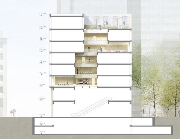 Wettbewerb, Opernplatz, Frankfurt am Main, Neubau, Ersatzbau, Natrustein, Staab Architekten, Baumschlager Eberle, Ferdinand Heide, Allmann Sattler Wappner, 2016, competition, architecture, Stadthaus, Wettbewerb, Ergebnis, 1. Preis, 2. Preis, 3. Preis, Anerkennung, Gewinner, Allianz Real Estate, ANP - Architektur- und Planungsgesellschaft