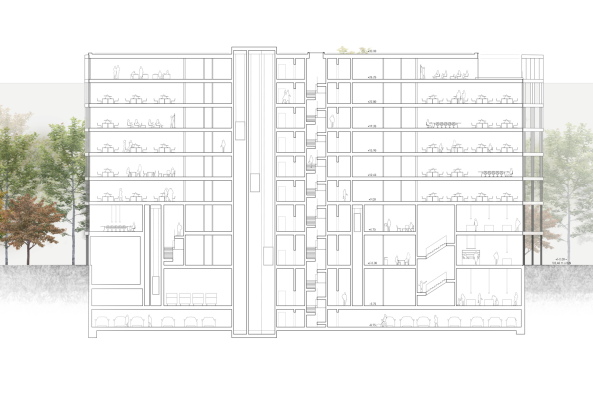 Wettbewerb, Opernplatz, Frankfurt am Main, Neubau, Ersatzbau, Natrustein, Staab Architekten, Baumschlager Eberle, Ferdinand Heide, Allmann Sattler Wappner, 2016, competition, architecture, Stadthaus, Wettbewerb, Ergebnis, 1. Preis, 2. Preis, 3. Preis, Anerkennung, Gewinner, Allianz Real Estate, ANP - Architektur- und Planungsgesellschaft