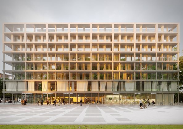 Wettbewerb, Opernplatz, Frankfurt am Main, Neubau, Ersatzbau, Natrustein, Staab Architekten, Baumschlager Eberle, Ferdinand Heide, Allmann Sattler Wappner, 2016, competition, architecture, Stadthaus, Wettbewerb, Ergebnis, 1. Preis, 2. Preis, 3. Preis, Anerkennung, Gewinner, Allianz Real Estate, ANP - Architektur- und Planungsgesellschaft