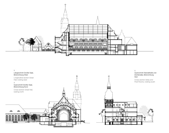 HPP, 2015, Neubau, Fertigstellung, Leipzig, Kongresshalle, Sanierung, Zoo, Wettbewerb, Denkmalschutz, Palmen, historische Säle, Rekonstruktion, reconstruction, renovation, east Germany, Deutschland, Gesellschaftshaus des Zoologischen Gartens, Architekten, Beton, Fassade, Erweiterung