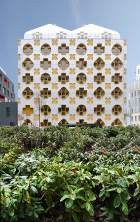 Christian de Portzamparc, ANMA, Brenac & Gonzalez & Associs, Gigon / Guyer, Stphane Maupin & Partners,Julien De Smedt Architects, Habiter autrement,FAA + XDGA, Raphalle Hondelatte & Mathieu Laporte Architectes,lAUC as, Franois Leclercq & Associs et Marc Mimram architecte, Studio Odile Decq, Kengo Kuma & Associates, Thierry Beaulieu, entrepot Macdonald,OMA, Sechzigerjahre, Parc de la Vilette, Paris, boulevard macdonald