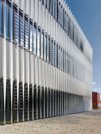 Olgastrae 109, Sporthalle, Gymnasium, Neubau, Gym, 2015, Kepler- und Humboldt-Gymnasium, Zooey Braun, Martin Gessert, h4a, Albrecht Randecker, Klaus Legner, Stuttgart, Mnchen, Wettbewerb, competition, new building, Wrfel, Block,