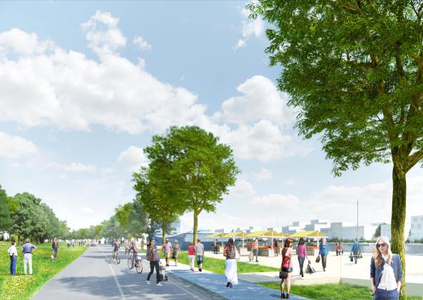 MVRDV, Caen, Mosaik, Stadtplanung, Neubau, Erweiterung, Wohnungsbau, Halbinsel, Winny Maas, La Grande Mosaque, France, Frankreich, Masterplan, Stadtplanung, Gewinner, Wettbewerb, Bauen, Stadterweitung, Stdtebua, urban design, de-industrialisation