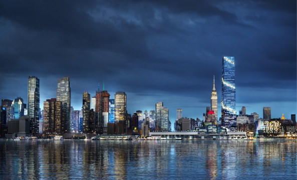 BIG, New York, Hochhaus, the spiral, Spirale, Sky Scraper, 2016, Bjarke Ingels, Glas, Stahl, Verdrehung, Commercial, In Progress, Tishman Speyer, Projekt, Entwurf, Daniel Sundlin, Thomas Christoffersen, High Line, USA