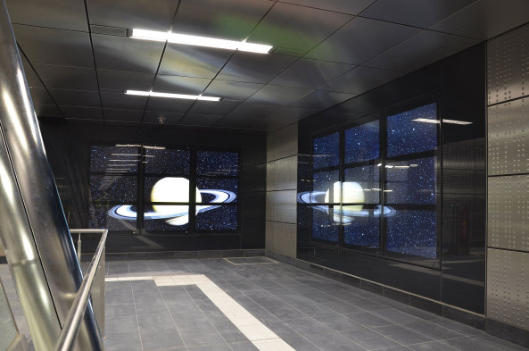 Wehrhahn-Linie, Wehrhahnlinie D�sseldorf, netzwerkarchitekten, Heike Klussmann, Wettbewerb, U-Bahnhof, D�sseldorf, Landeshauptstadt D�sseldorf, Heinrich-Heine-Allee, Wettbewerb, Tunnel, Kunst im Tunnel, Fritschi Architekten, Ralf Br�g, Ursula Damm, Manuel Franke, Enne Haehnle, Thomas Stricker, Kunst im �ffentlichen Raum, Kunst am Bau, Architektur und Kunst, Infrastruktur, Architektur in NRW, Kunst im Alltag, Farbe