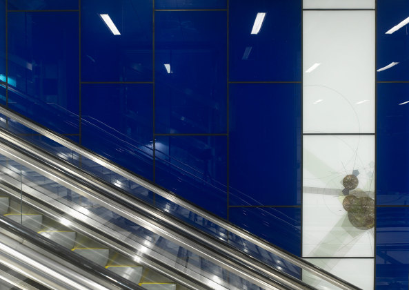 Wehrhahn-Linie, Wehrhahnlinie D�sseldorf, netzwerkarchitekten, Heike Klussmann, Wettbewerb, U-Bahnhof, D�sseldorf, Landeshauptstadt D�sseldorf, Heinrich-Heine-Allee, Wettbewerb, Tunnel, Kunst im Tunnel, Fritschi Architekten, Ralf Br�g, Ursula Damm, Manuel Franke, Enne Haehnle, Thomas Stricker, Kunst im �ffentlichen Raum, Kunst am Bau, Architektur und Kunst, Infrastruktur, Architektur in NRW, Kunst im Alltag, Farbe